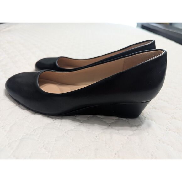 ✨ mysoft Comfort Wedge Pumps – Black Closed Toe Dress Shoes – Size 7 – NEW - Picture 5 of 10